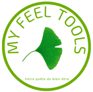 Logo My Feel Tools représentant u e feuille de Ginko B