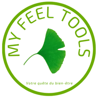 Logo My Feel Tools représentant u e feuille de Ginko B