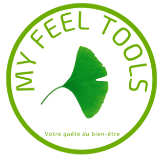 Logo My Feel Tools représentant u e feuille de Ginko B
